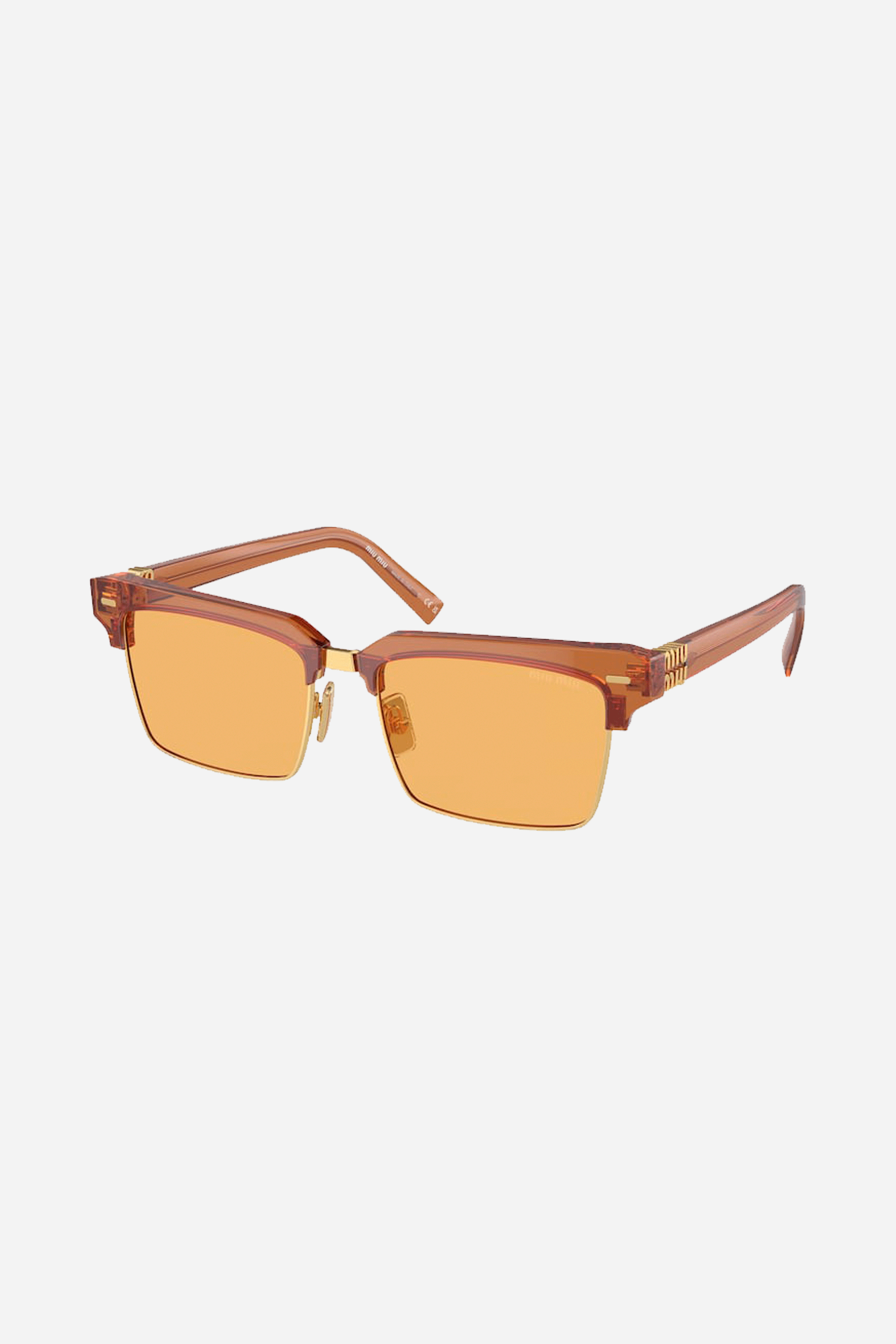 Miu Miu orange squared clubmaster sunglasses