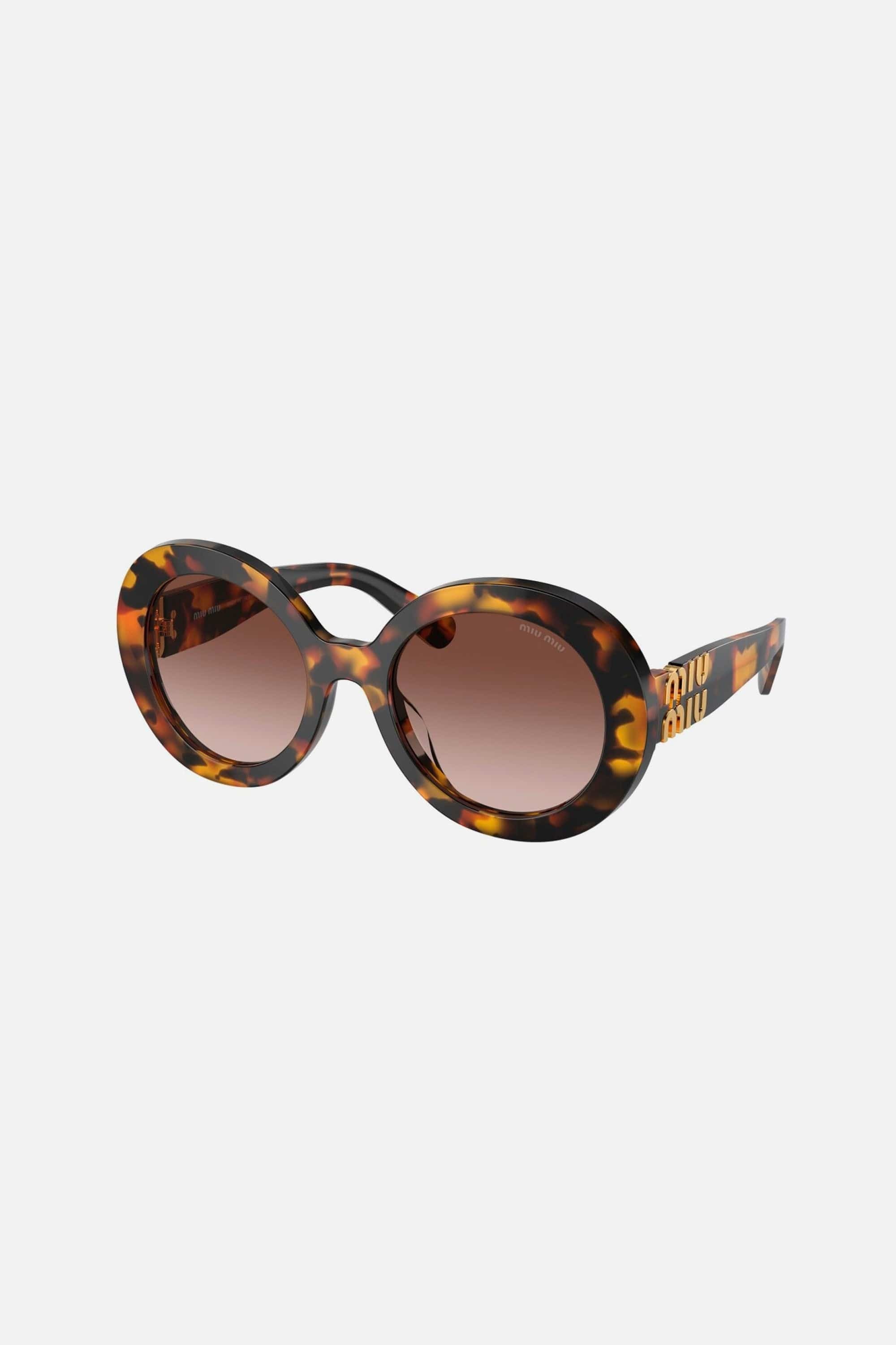 Miu Miu round havana sunglasses