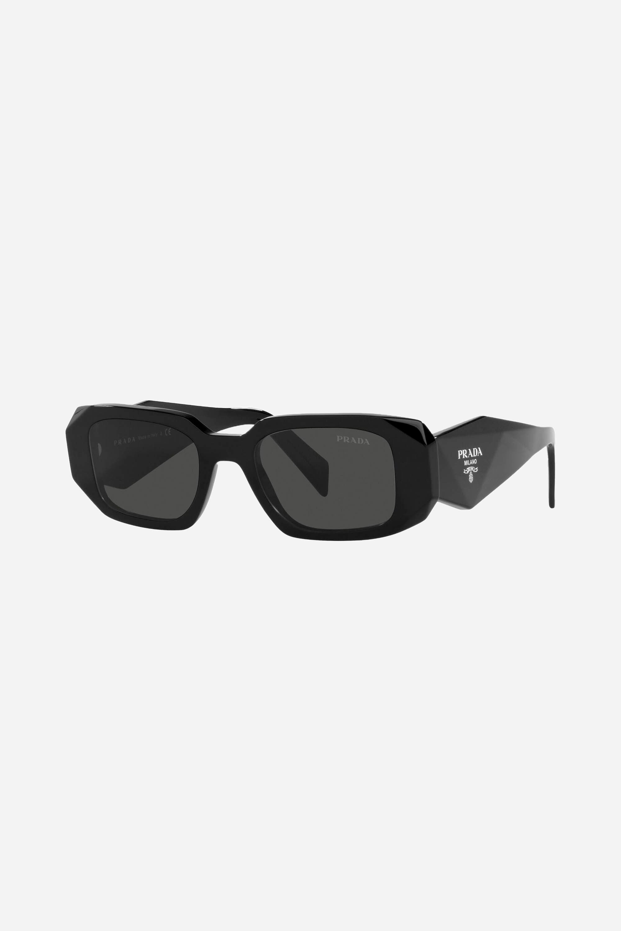 Prada PR17WS symbol black oval sunglasses