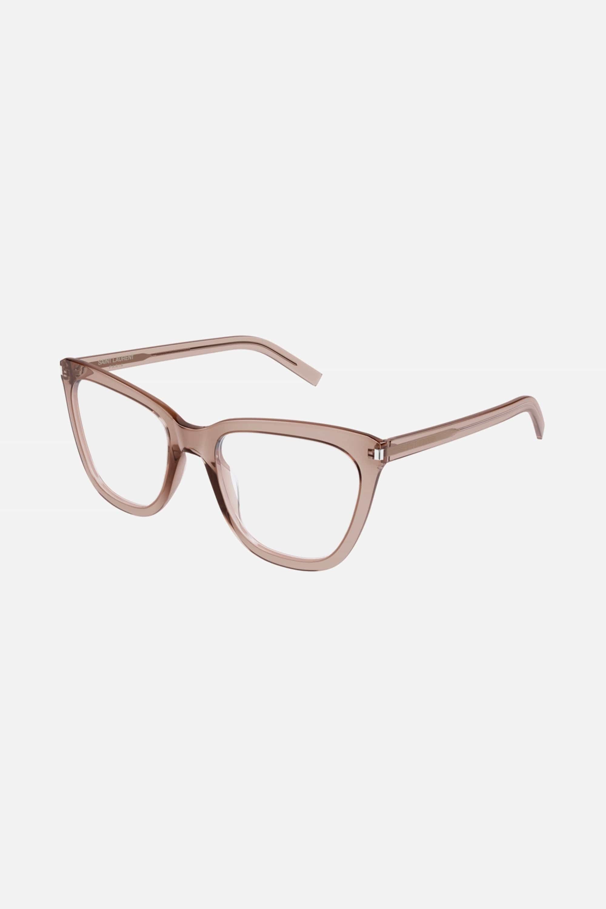 Saint Laurent cat eye angular crystal frame