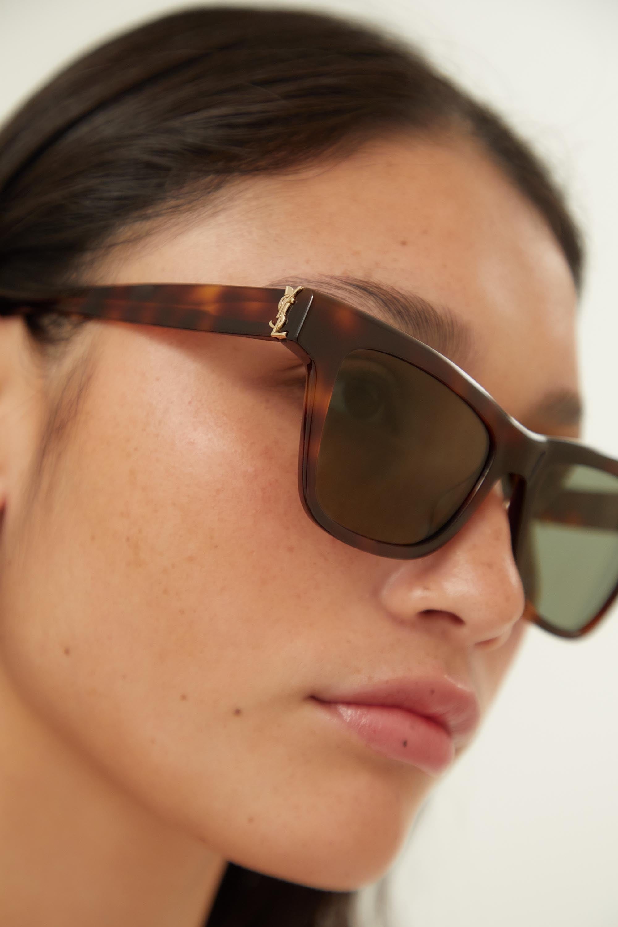 Saint Laurent cat eye YSL havana sunglasses