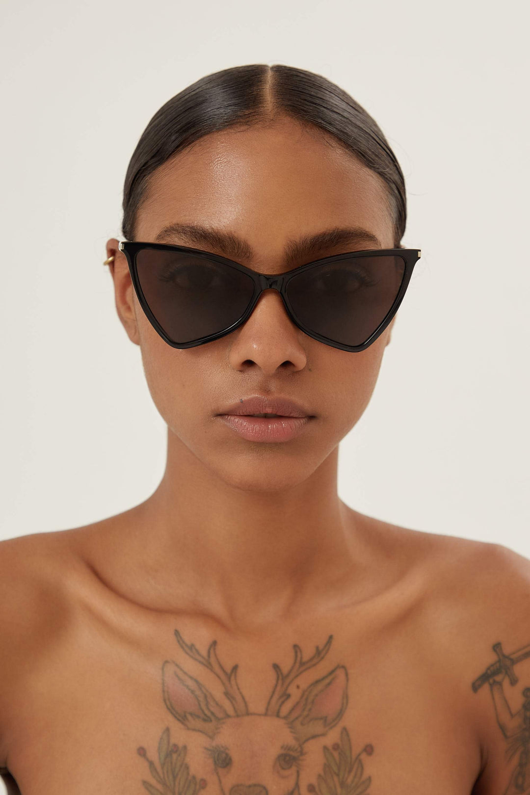 Saint Laurent thin acetate frame featuring Jerry shape