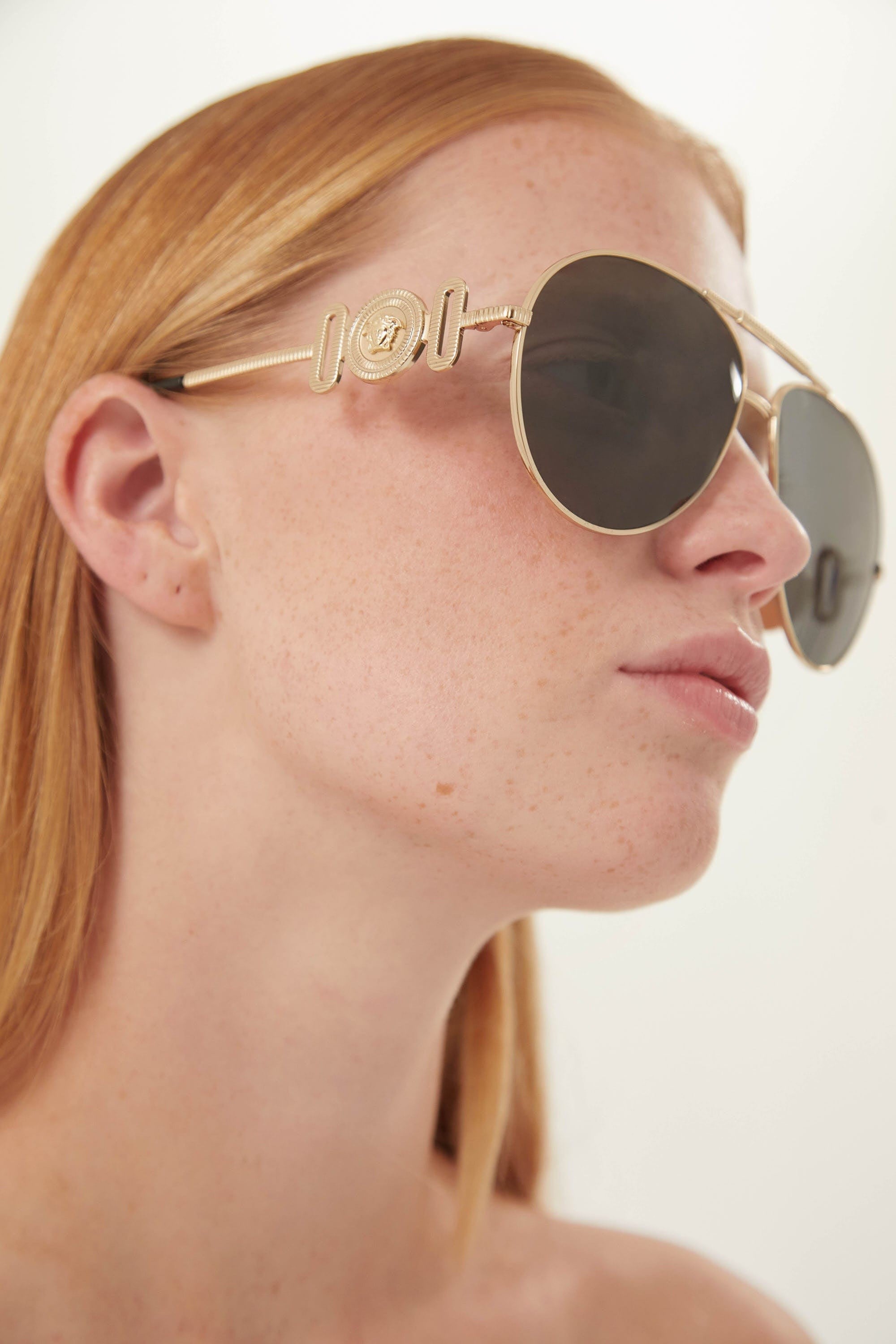 Versace caravan sunglasses with gold details