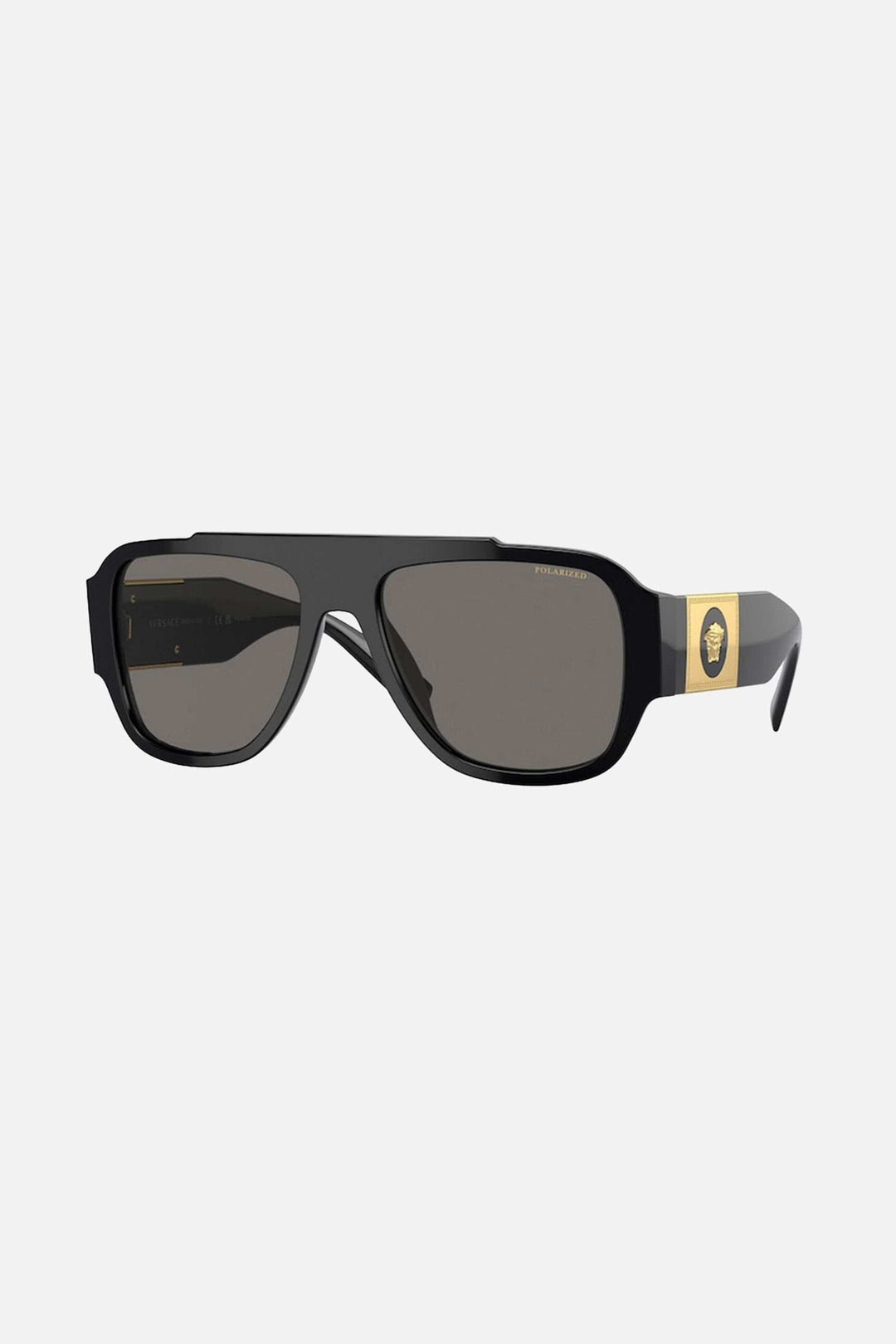 Versace pilot shade in black with iconic jellyfish