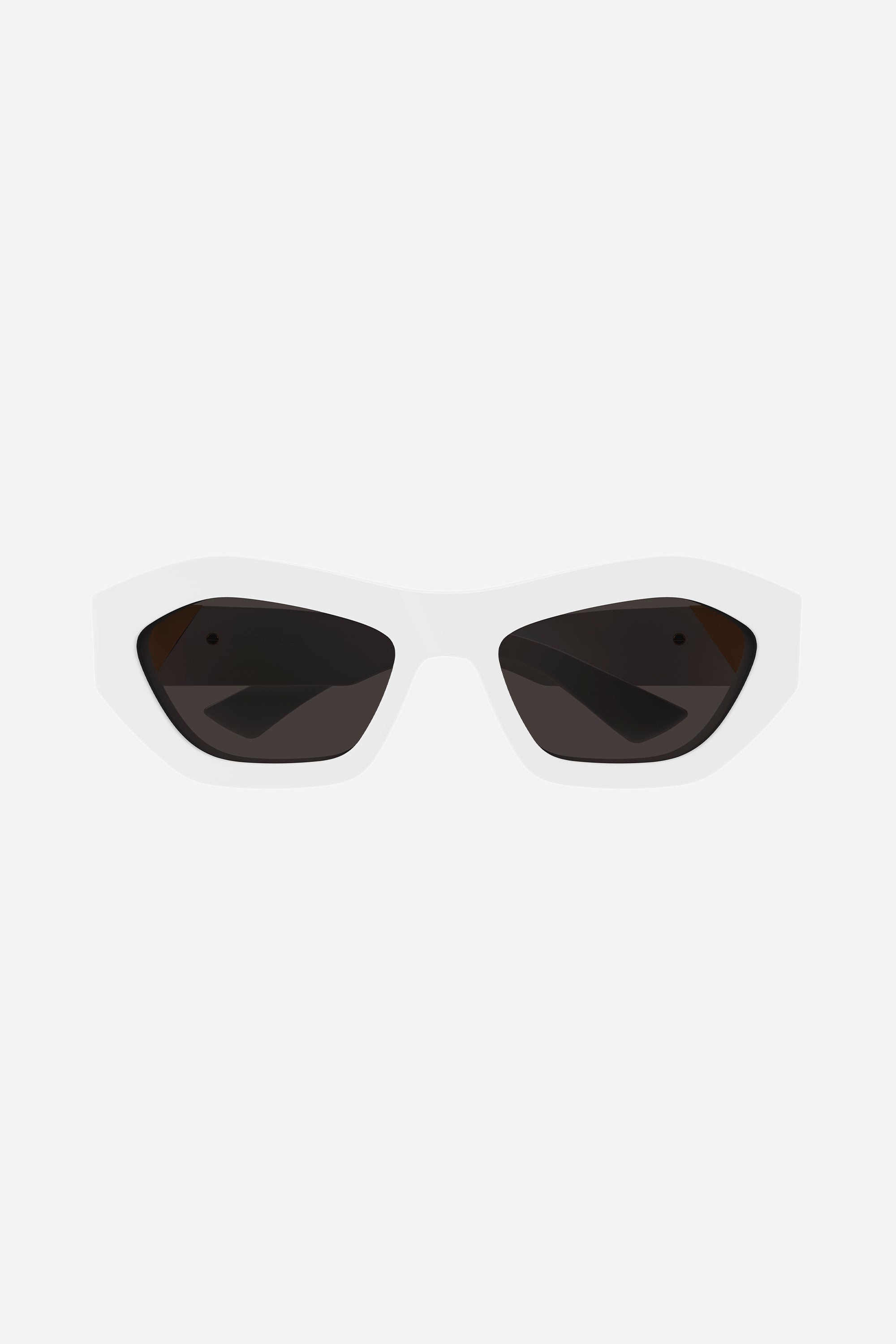 Bottega Veneta geometrical white sunglasses