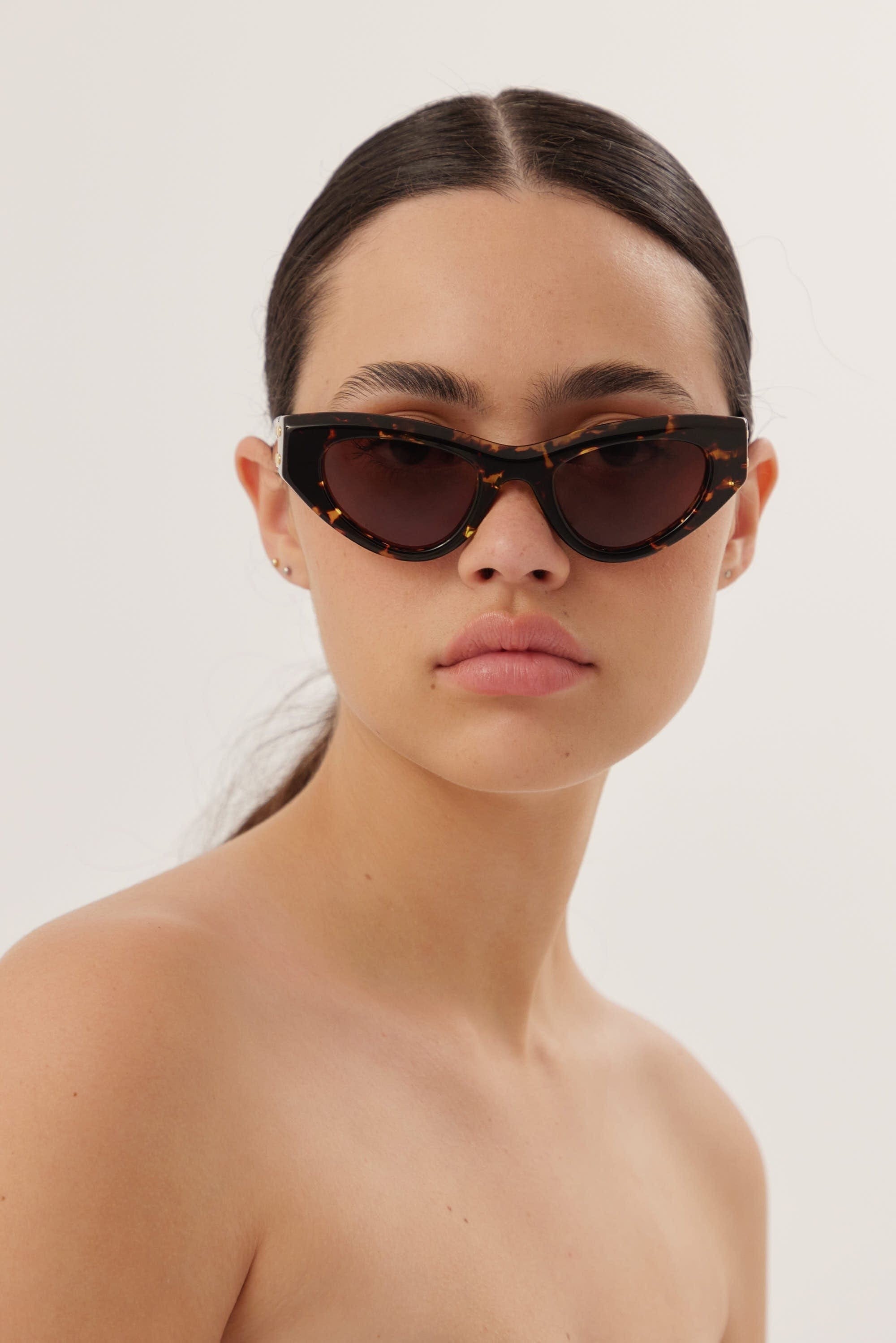 Bottega Veneta havana cat eye sunglasses