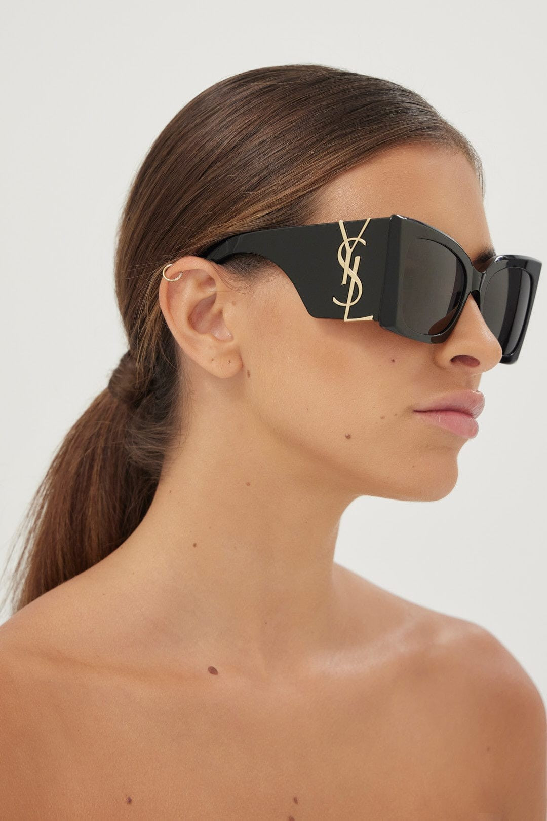 Saint Laurent SL M119 BLAZE cat-eye black sunglasses