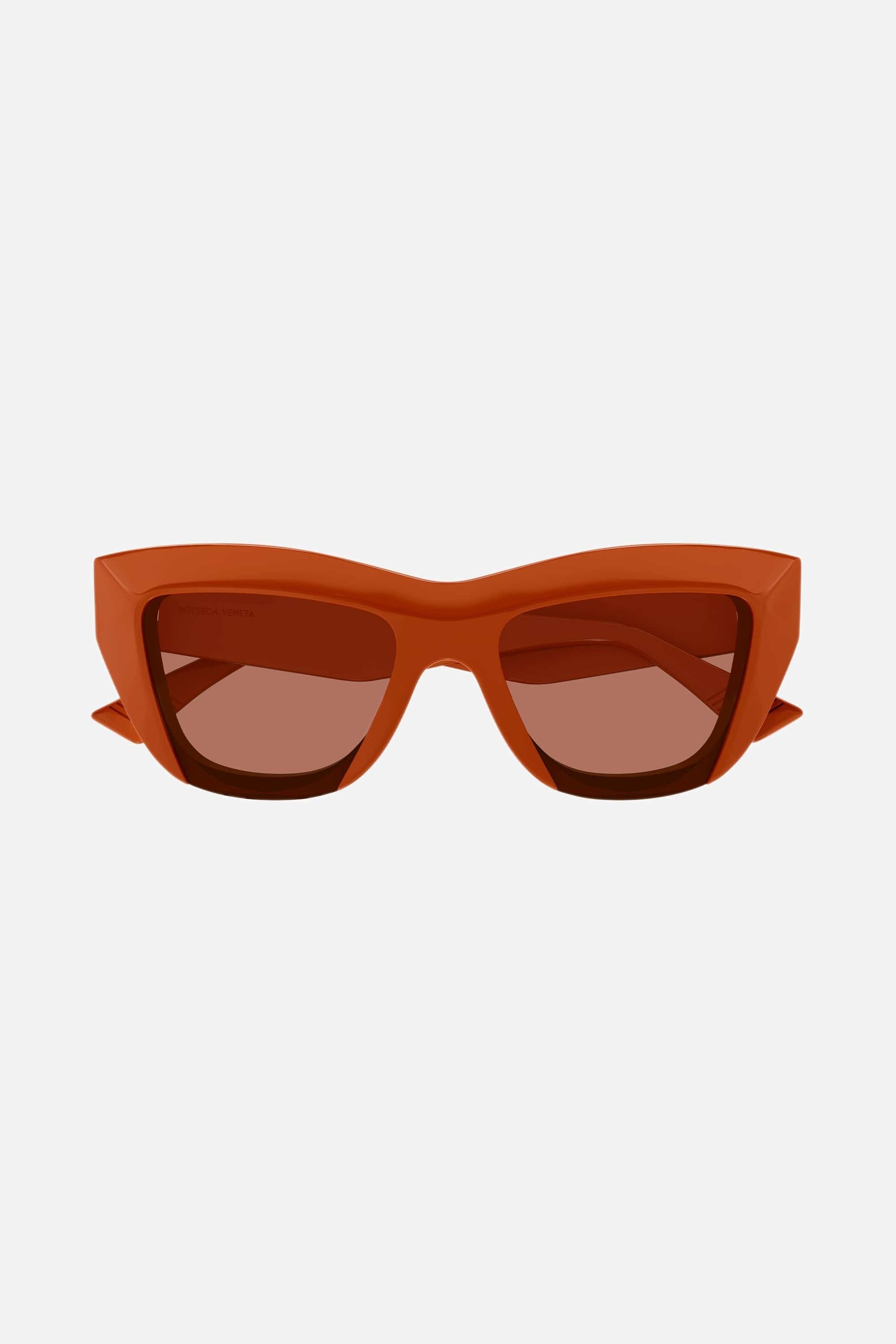 Bottega Veneta orange cat eye geometrical sunglasses