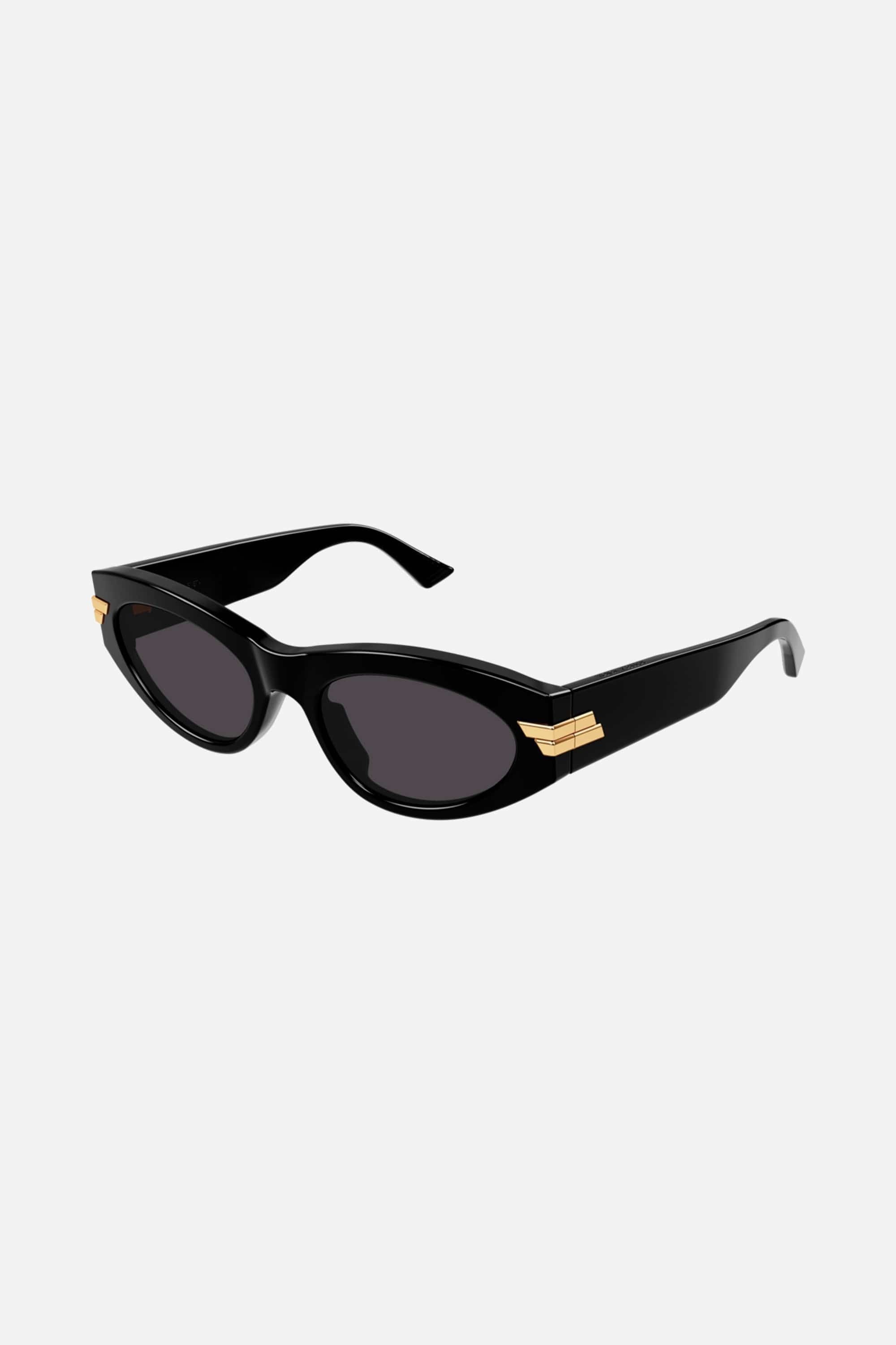 Bottega Veneta oval black sunglasses