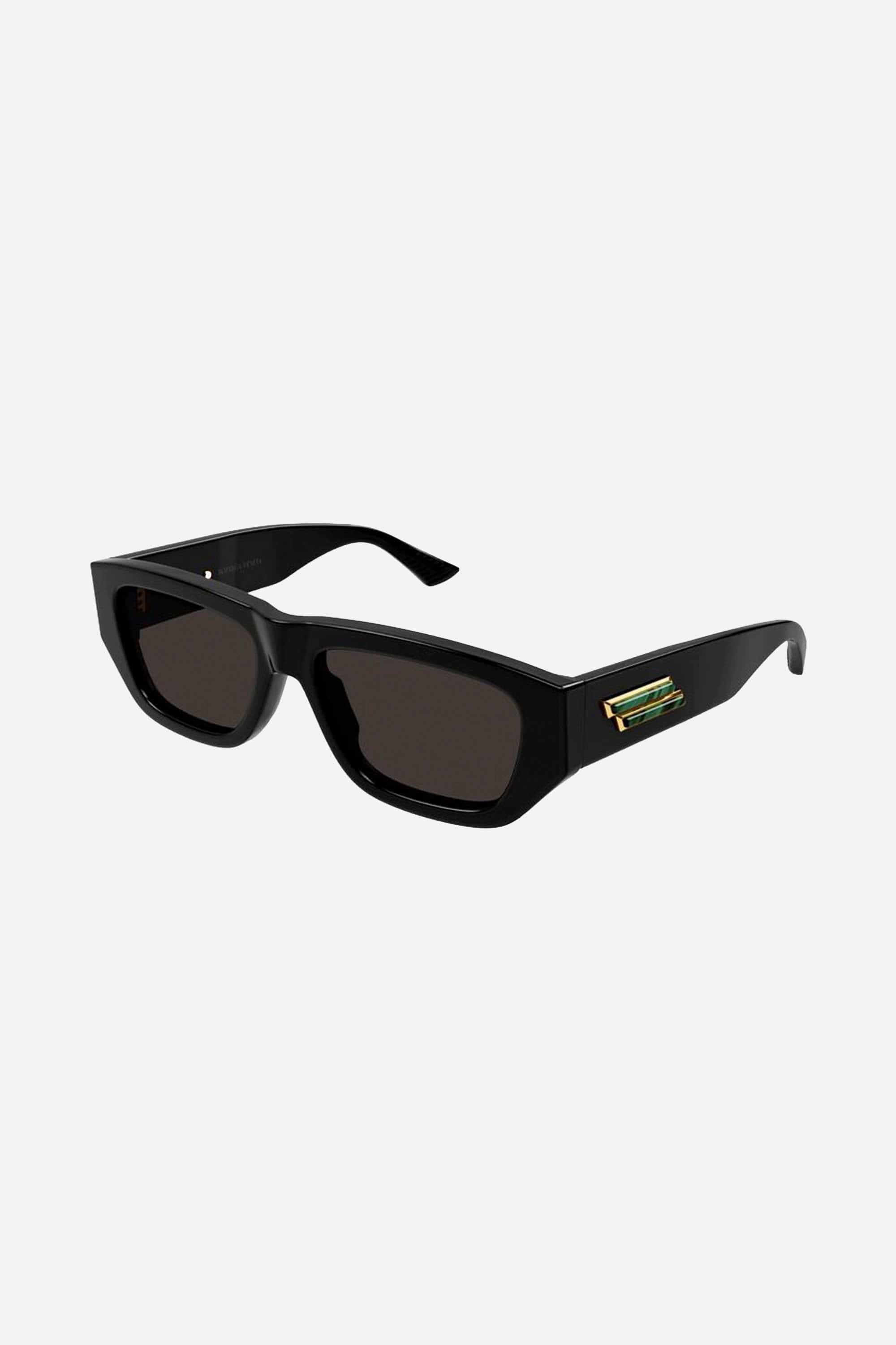 Bottega Veneta rectangular black sunglasses