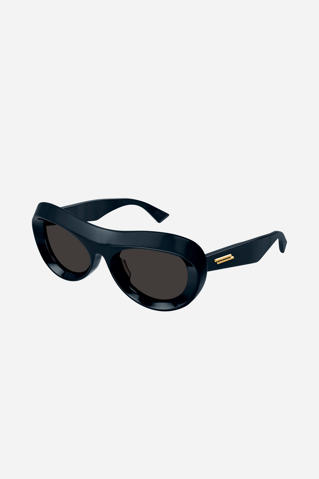 Bottega Veneta round volumes blue sunglasses