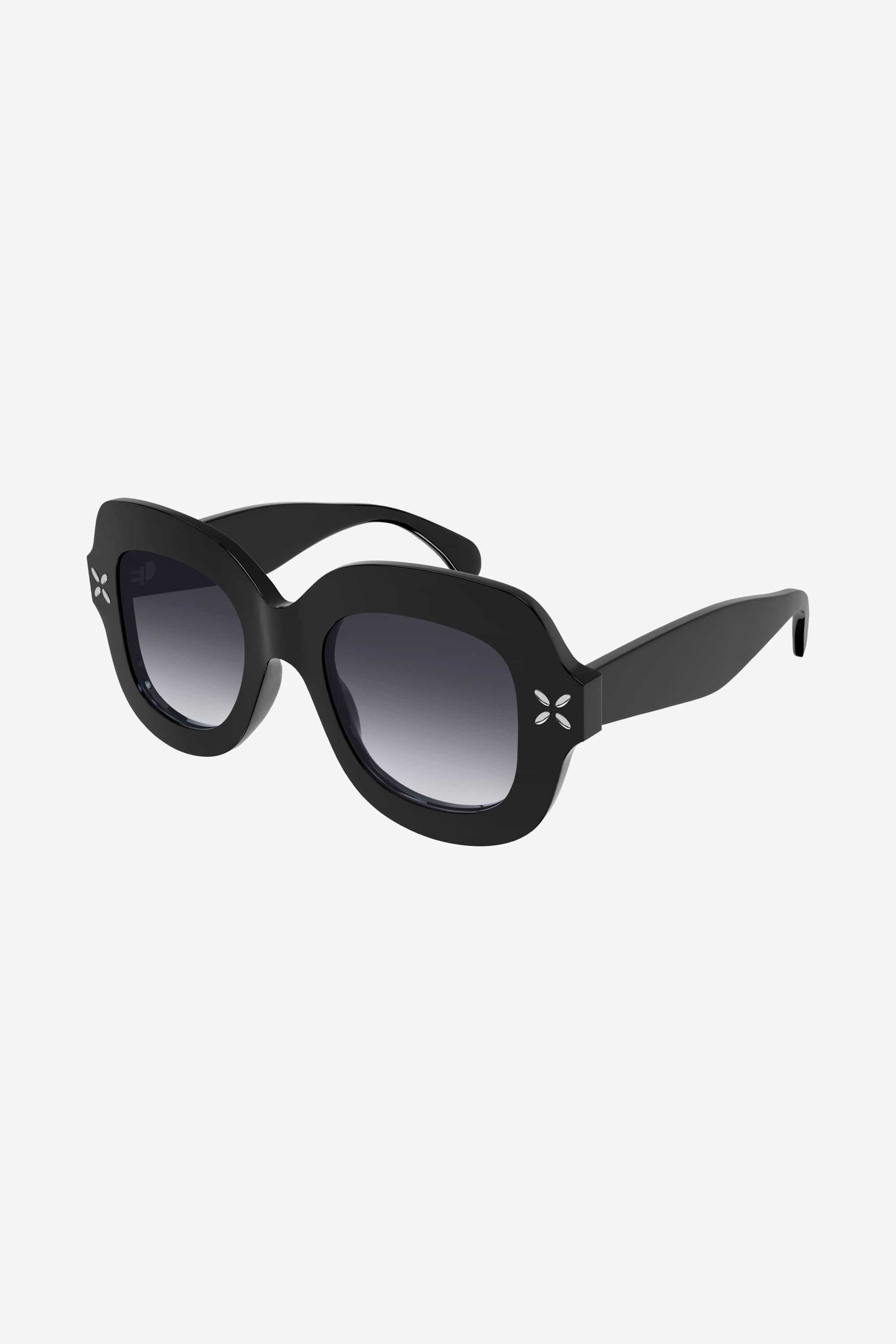 Alaia black oversize squared sunglasses