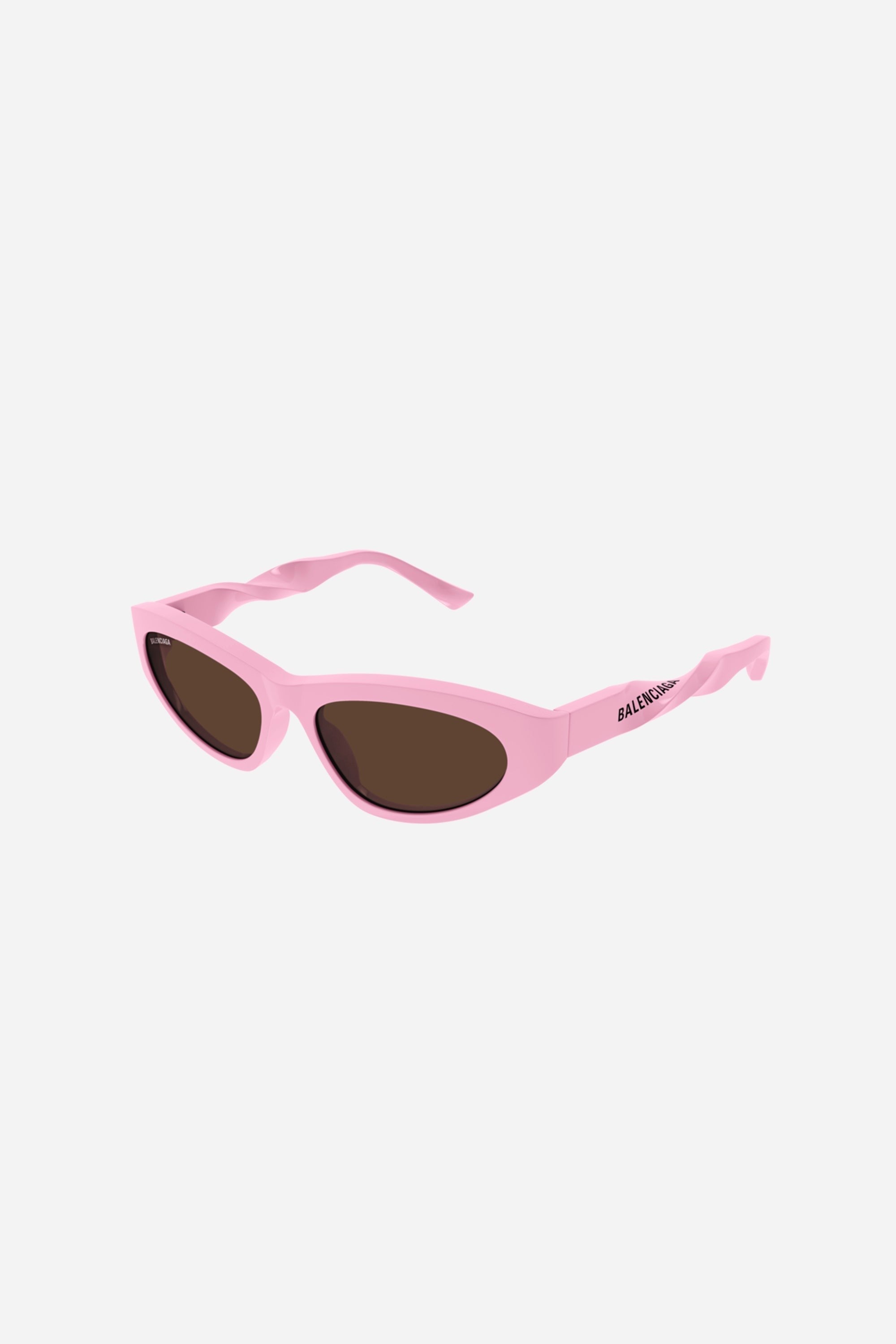 Balenciaga baby pink twist cat eye sunglasses