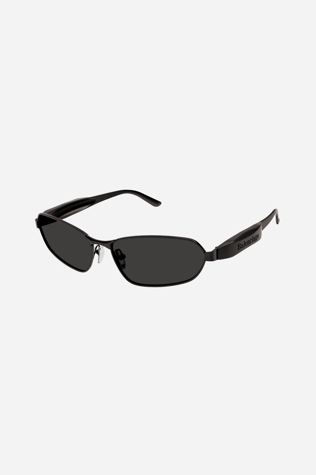 Unisex black metallic Balenciaga sunglasses