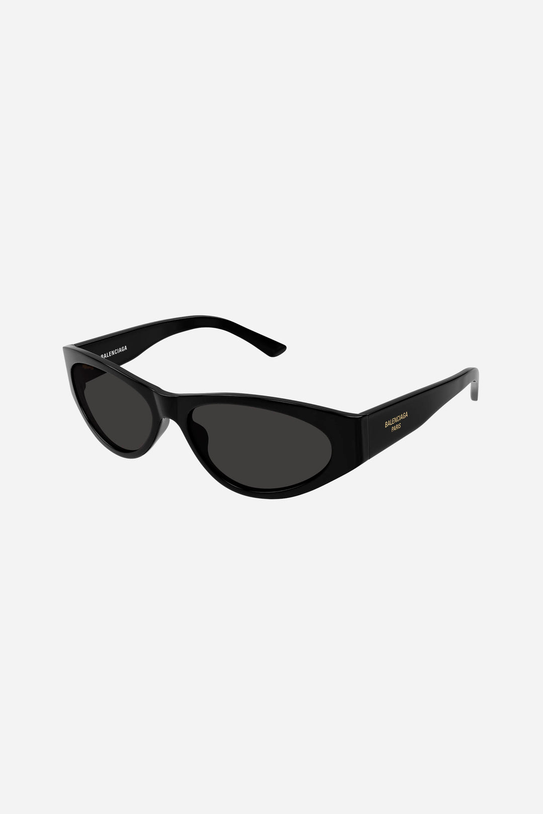 Black cat-eye Balenciaga sunglasses with grey lense