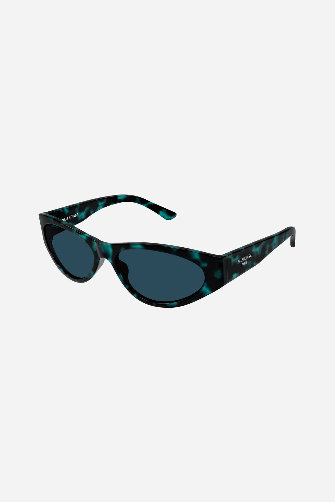 Blue cat-eye Balenciaga sunglasses with blue lense