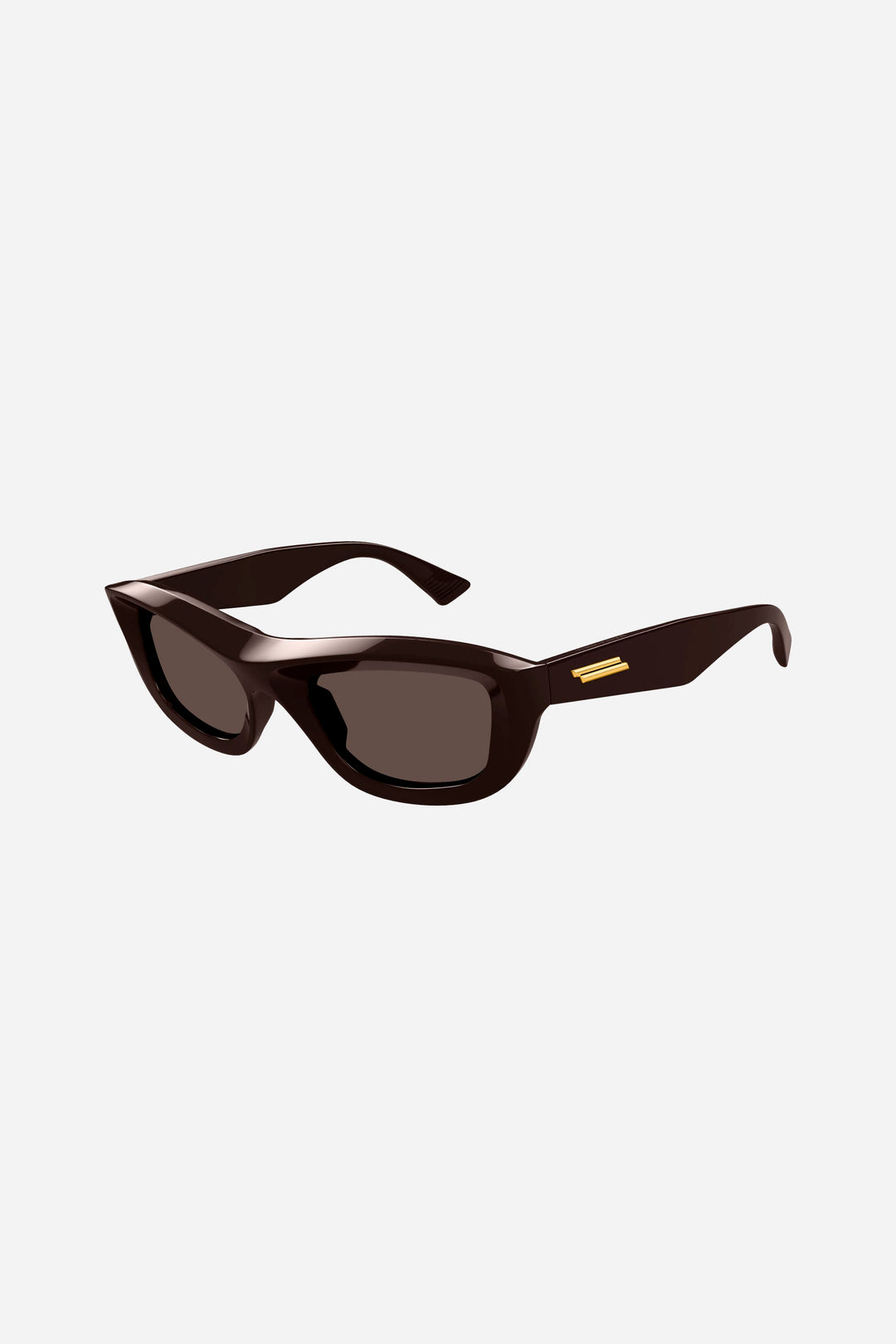 Unisex chocolate cay-eye Bottega Veneta sunglasses