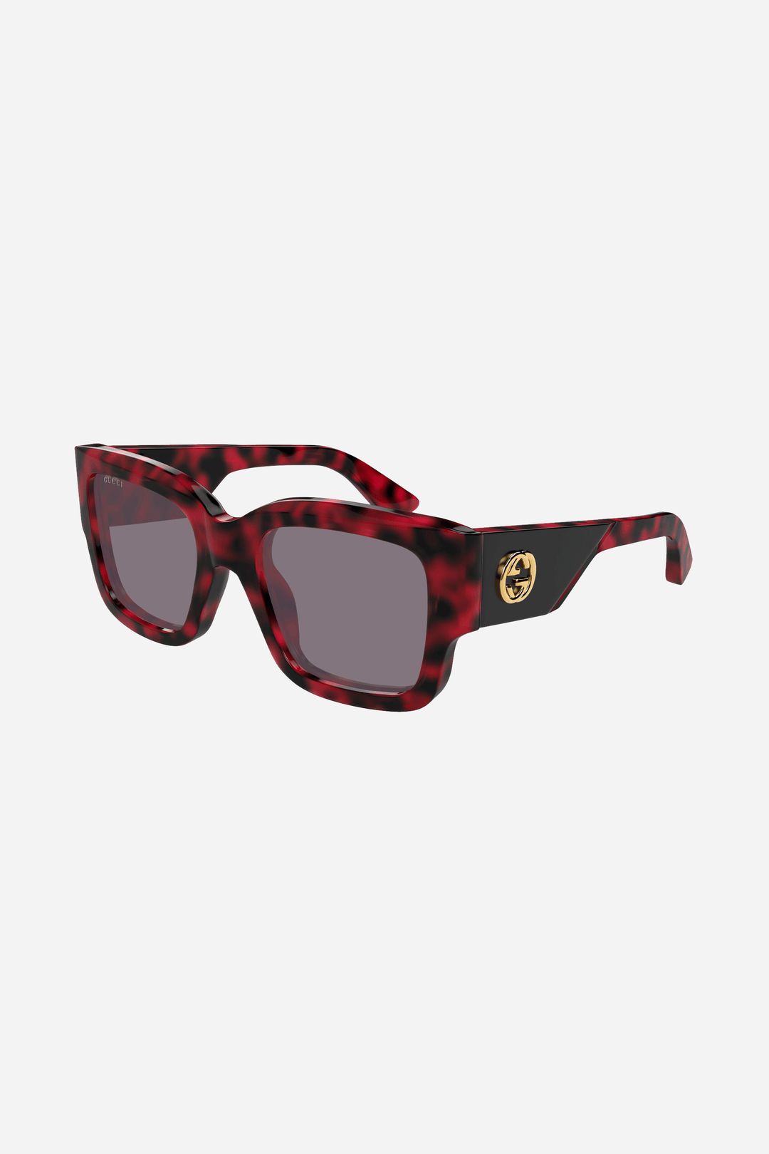 Havana violet Gucci sunglasses with gold logo