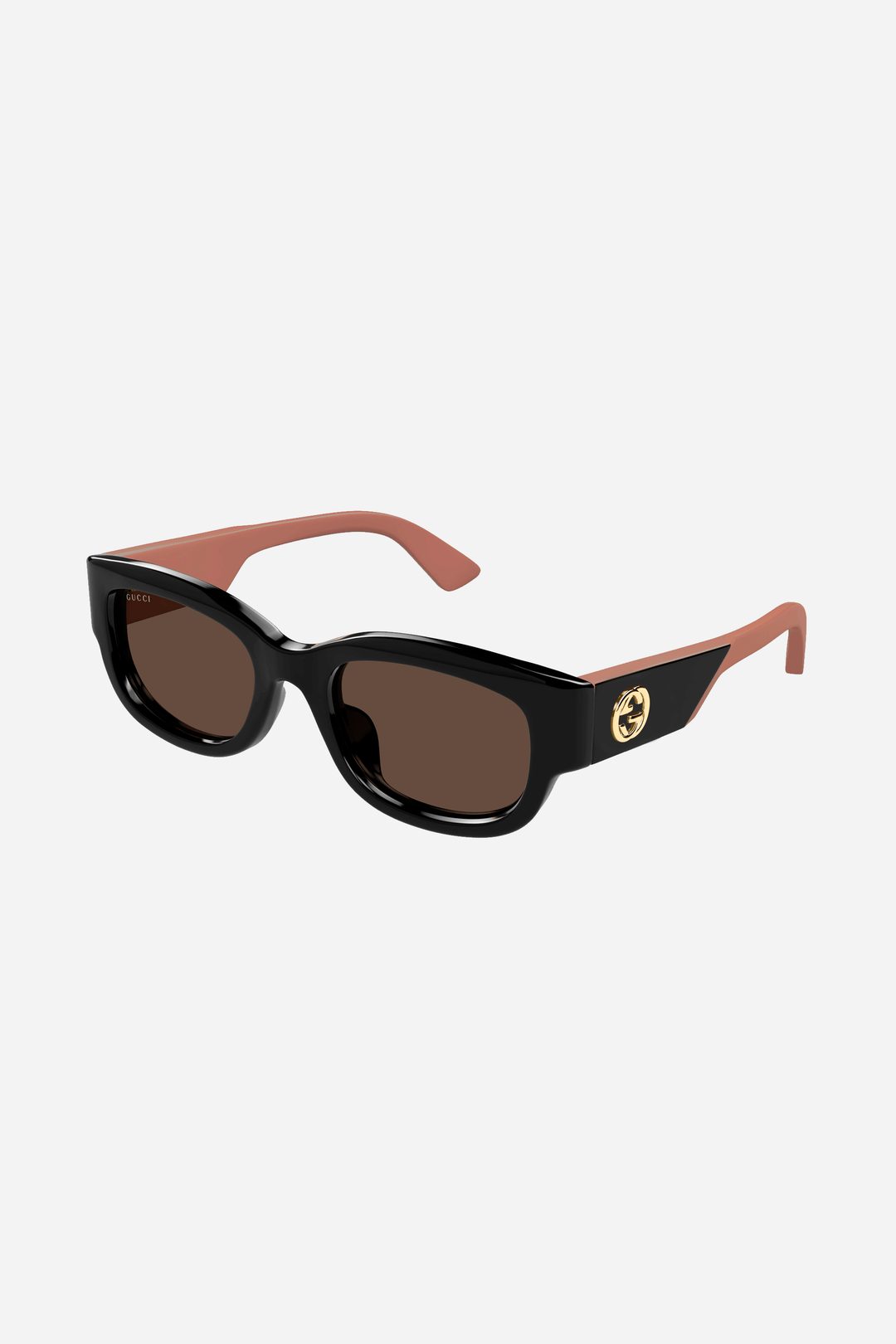 Black and brown squared Gucci sunglasses