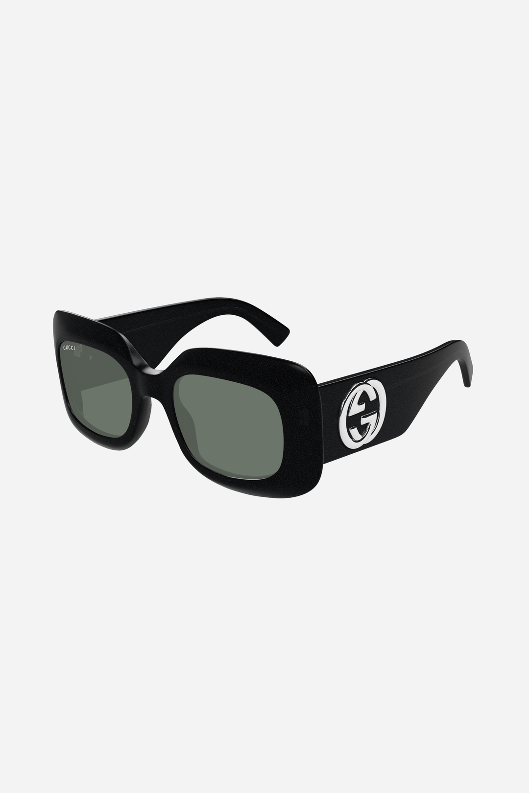 Black squared Gucci sunglasses with grey lense