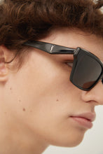 Load image into Gallery viewer, Saint Laurent black rectangular shape sunglasses
